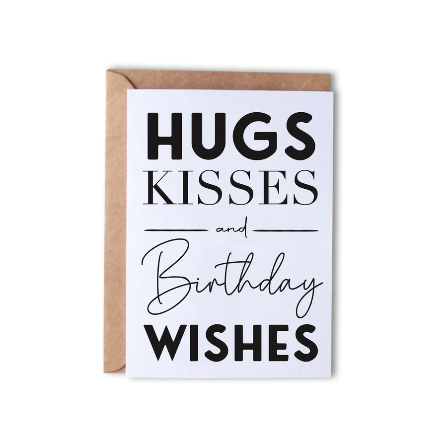 Hugs and Kisses and Birthday Wishes - Monk Designs