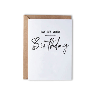 Happy B birthday - Arrow - Monk Designs