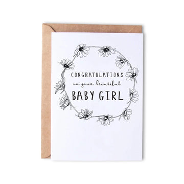 Congratulations baby girl - Monk Designs