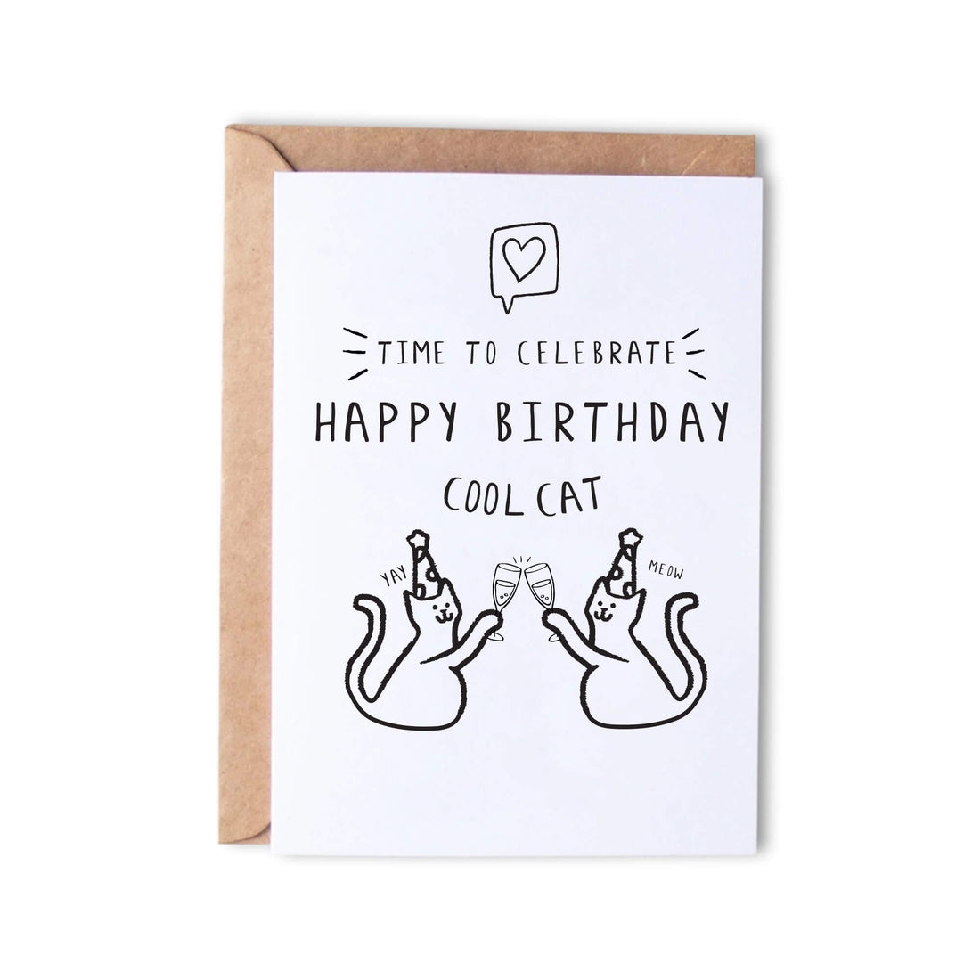 Happy birthday Cool cat - Monk Designs