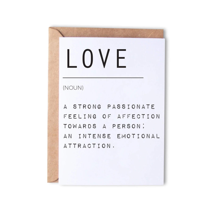 Love, Noun - Monk Designs