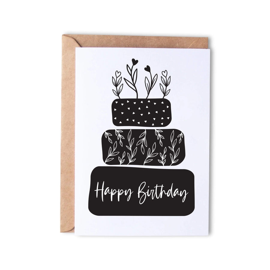 Happy Birthday Pretty Cake - Monk Designs