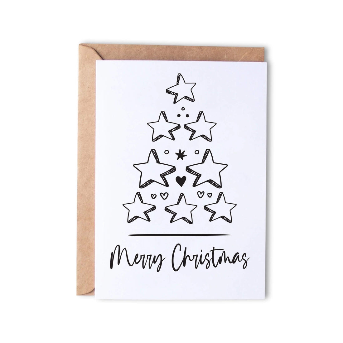 Merry Christmas stars tree - Monk Designs